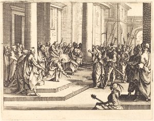 Kristus a žena přistižená v cizoložství od Jacques Callot