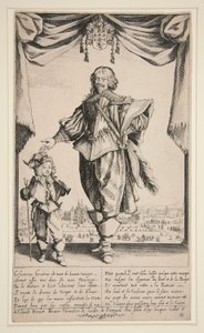 Claude Deruet (Portrét Derueta) od Jacques Callot