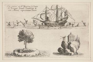 Boj? la Barrière, Tento záznam je od Comte de Brionne Grand Chamberlain Jeho Výsosti, zastupující Jasona od Jacques Callot