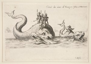Boj? la Barrière, vchod do MM. z Varncourtu, Tyllonu a Marimontu od Jacques Callot