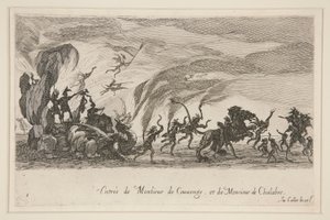 Boj? Barri?re, vchod pana de Couvonge a pana de Chalabre od Jacques Callot