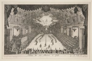 Boj? Bariéra, Vchod Jeho Výsosti pěšky od Jacques Callot