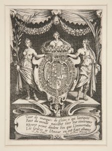Boj? la Barri?re, Frontispiece, The Arms of Lorraine-Chevreuse od Jacques Callot