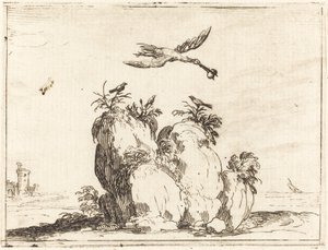 Jeřáb létání od Jacques Callot
