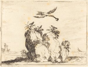Jeřáb létání od Jacques Callot