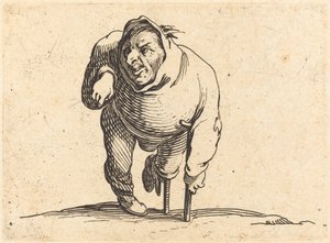 Mrzák s berlí a dřevěnou nohou od Jacques Callot