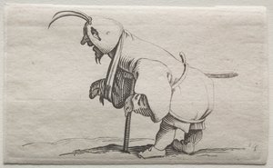 Mrzák s kapucí. od Jacques Callot