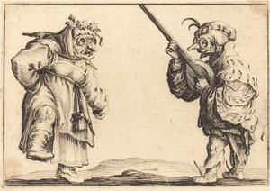 Tanečníci s loutnou od Jacques Callot