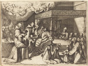 Smrt královny od Jacques Callot