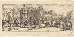Zničení kláštera od Jacques Callot