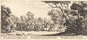 Objev kriminálních vojáků od Jacques Callot