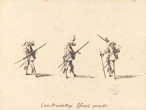 Vrtejte s mušketou od Jacques Callot