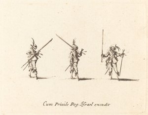Vrtejte s mušketou od Jacques Callot