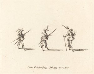 Vrtejte s mušketou od Jacques Callot