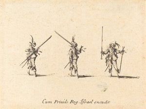 Vrtačka s mušketou, 16341635. od Jacques Callot