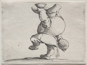 Piják při pohledu zezadu. od Jacques Callot