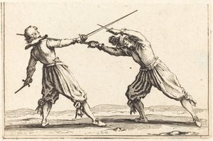 Souboj s meči a dýkami od Jacques Callot