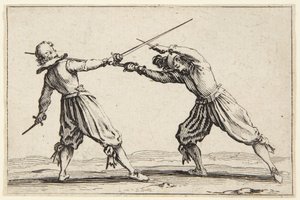 Souboj s meči a dýkami od Jacques Callot