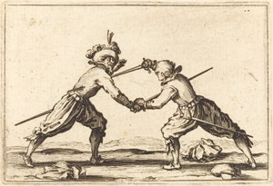 Souboj s meči, c. 1622. od Jacques Callot