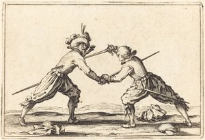 Souboj s meči, c. 1622. od Jacques Callot