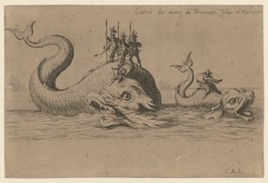 Příchod pana de Vroncourta, Tyllona a Marimonta od Jacques Callot