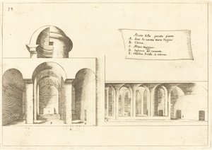 Povýšení kostela od Jacques Callot
