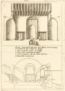 Povýšení kostela Svatých jesliček, 1619. od Jacques Callot