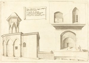 Povýšení kostela Božího hrobu od Jacques Callot