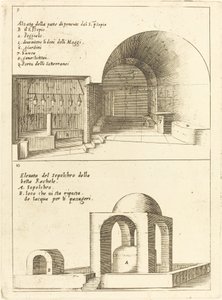 Povýšení svatých jeslí a hrobu Ráchel od Jacques Callot