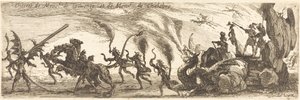 Vstup pana de Couvonge a pana de Chalabre [extra talíř] od Jacques Callot