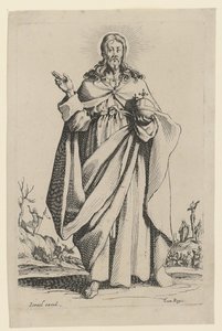 Spasitel, list č. 2 ze série „Ježíš, dvanáct apoštolů a Marie“ od Jacques Callot