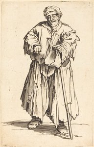 Tlustý žebrák se sklopenýma očima od Jacques Callot