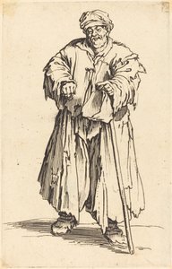Tlustý žebrák se sklopenýma očima od Jacques Callot