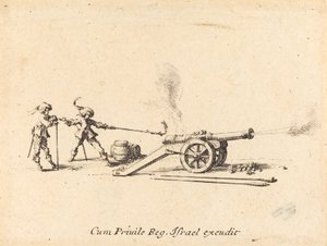 Střelba z děla od Jacques Callot