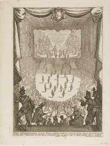 První intermezzo z Veglia „osvobození Tyranna a Arény“ od Jacques Callot