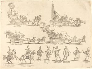 Plováky a účastníci od Jacques Callot