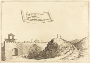 Čtyři části Via Dolorosa od Jacques Callot
