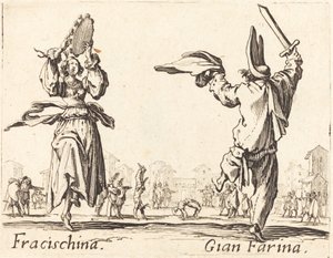Fracischina a Gian Farina od Jacques Callot