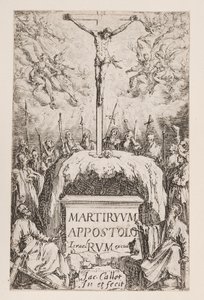 Frontispis; č. 1 z Umučení apoštolů od Jacques Callot