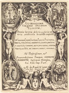 Frontispis pro "Gloriosissimae" od Jacques Callot