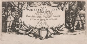 Frontispis pro The Large Miseries of War od Jacques Callot