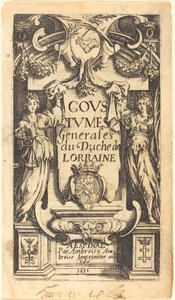 Frontispis pro „Lotrinské zvyky“ od Jacques Callot