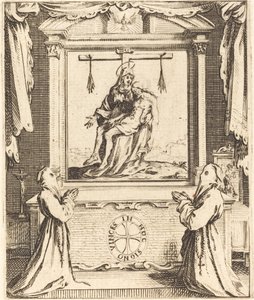 Frontispis pro Řád bílých kajícníků v Nancy od Jacques Callot