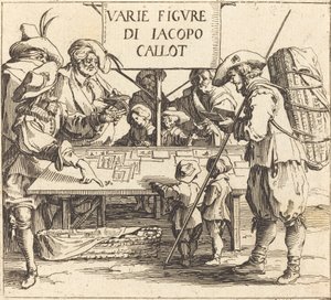 Frontispis pro "Varie Figure" od Jacques Callot