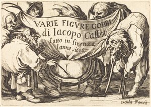 Frontispiece pro "Varie Figure Gobbi" (Různé figurky s hrbem) od Jacques Callot