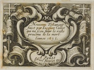 Frontispis z Nového zákona od Jacques Callot