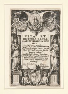 Frontispis, ne. 1 ze Života Panny od Jacques Callot