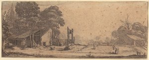Zahrada, list 1 ze série „Čtyři krajiny“ od Jacques Callot