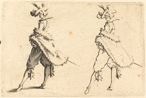 Gentleman Pohled ze strany od Jacques Callot