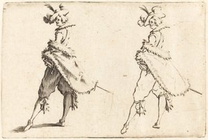 Gentleman Pohled ze strany od Jacques Callot